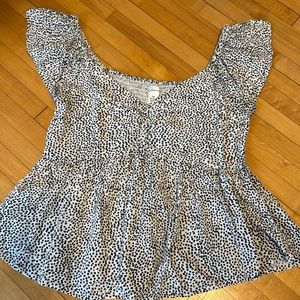 Off Shoulder Black & White Top